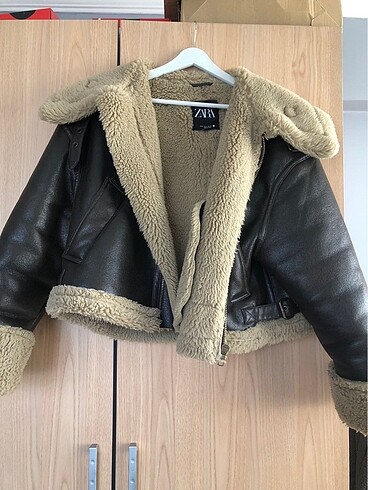 ZARA VİRAL KAHVERENGİ MONT KÜRK