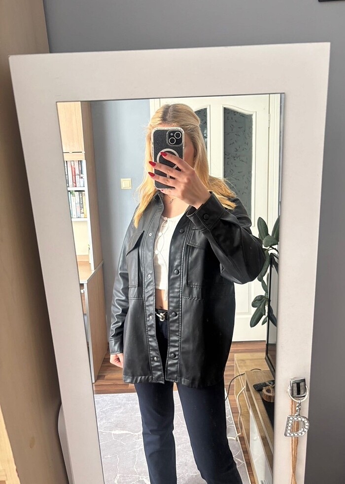 ZARA DERİ CEKET - Görsel 2