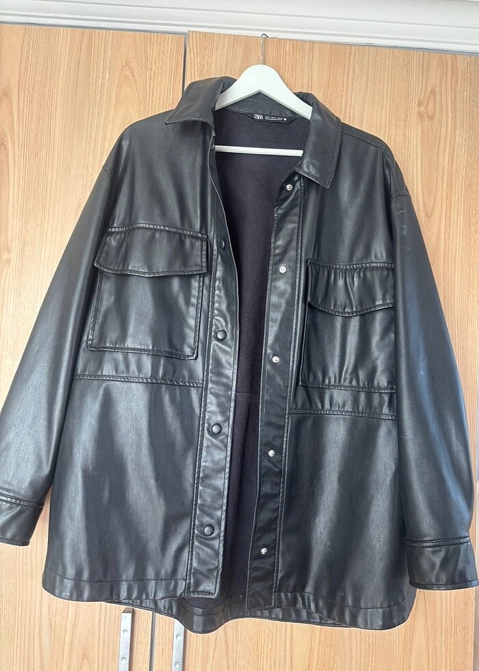 ZARA DERİ CEKET - Görsel 3