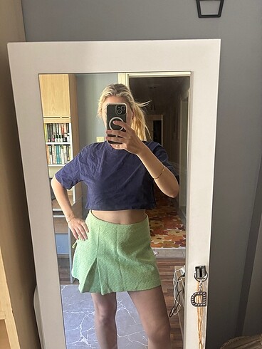 ZARA LACİVERT CROP