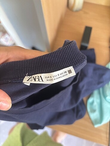 Zara ZARA LACİVERT CROP