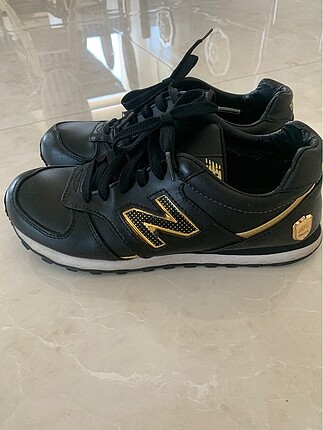New Balance 554 siyah deri spor ayakkabı