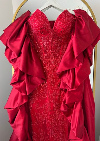 Kırmızı kına elbisesi - Görsel 8