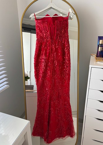 Kırmızı kına elbisesi - Görsel 4