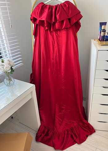 Kırmızı kına elbisesi - Görsel 9