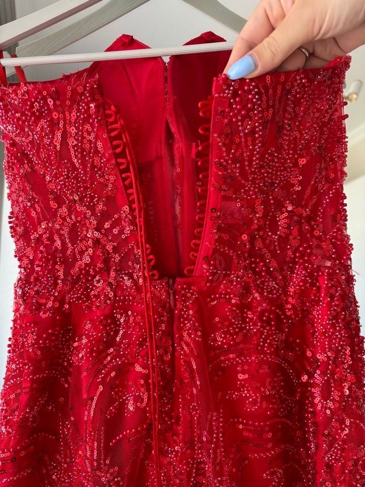 Kırmızı kına elbisesi - Görsel 5