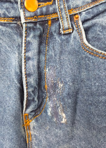 Diğer Mavi Bol Kesim Kadın Denim Pantolon
