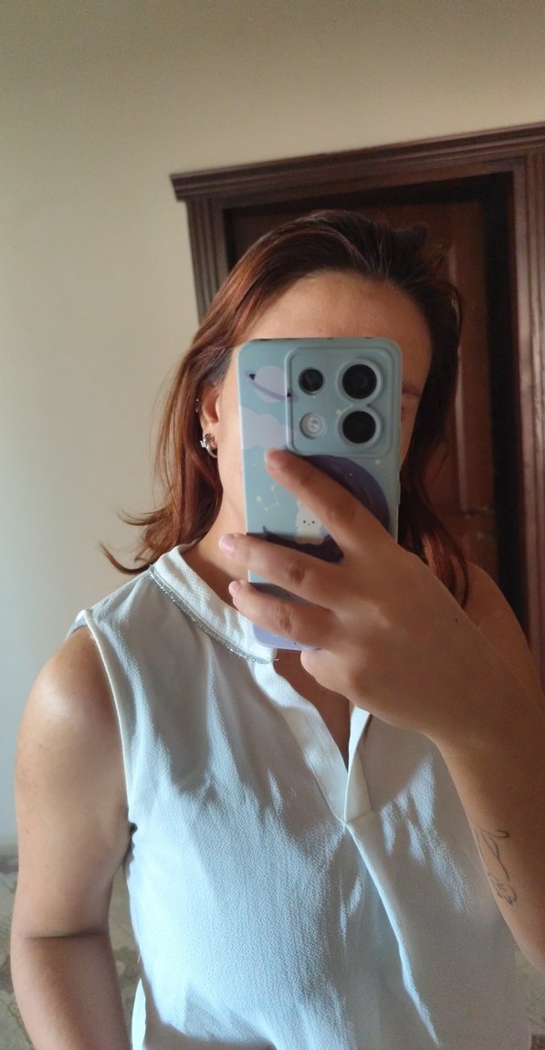 Şeffaf Beyaz sıfır kol gömlek - Görsel 2