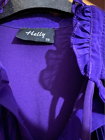 American Vintage Mor fırfırlı bluz