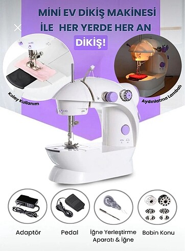 Mini ev tipi dikiş makinesi