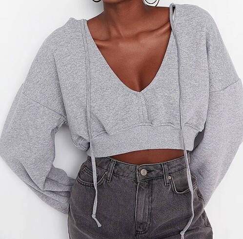 s Beden kapsonlu crop