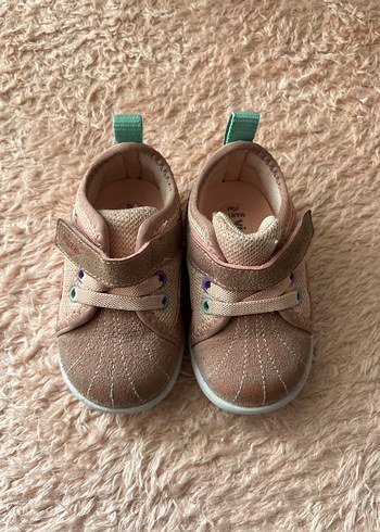 20 Beden pembe Renk Pembe Kız Çocuk Velcro Spor Ayakkabı