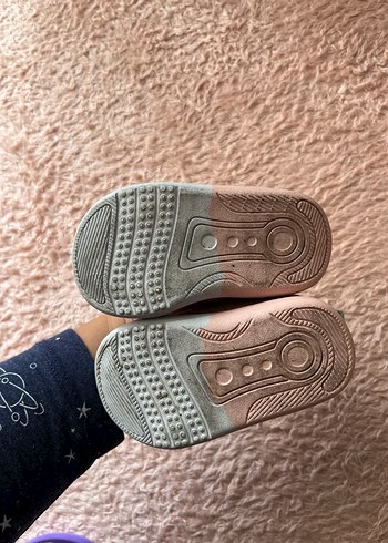 20 Beden Pembe Kız Çocuk Velcro Spor Ayakkabı