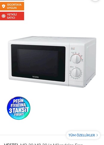 Vestel Mikrodalga Fırın
