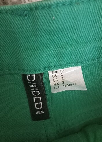 H&M Yeşil H&M pantolon
