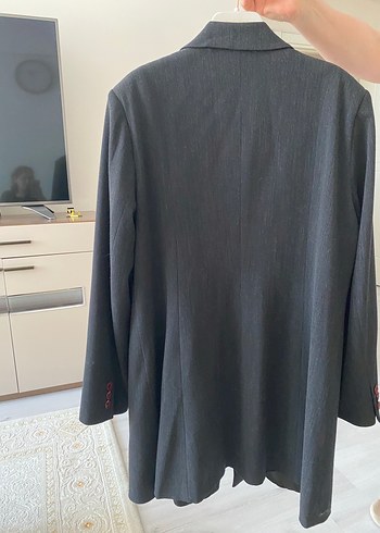 52 Beden gri Renk Gri Düğmeli ceket