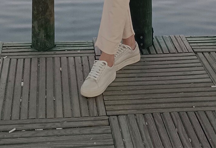 Togo Bayan hakiki deri sneaker ayakkabı