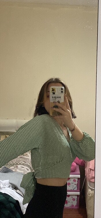 xs Beden Yeşil bluz