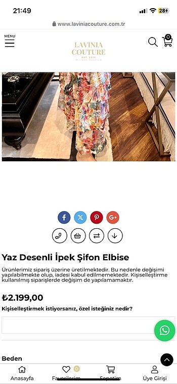 40 Beden Lavinia Couture