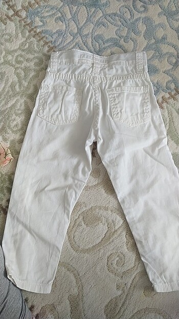 24-36 Ay Beden Beyaz pantolon 