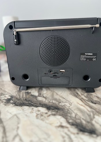 Kahverengi Retro Radyo Müzik Sistemi - Görsel 4