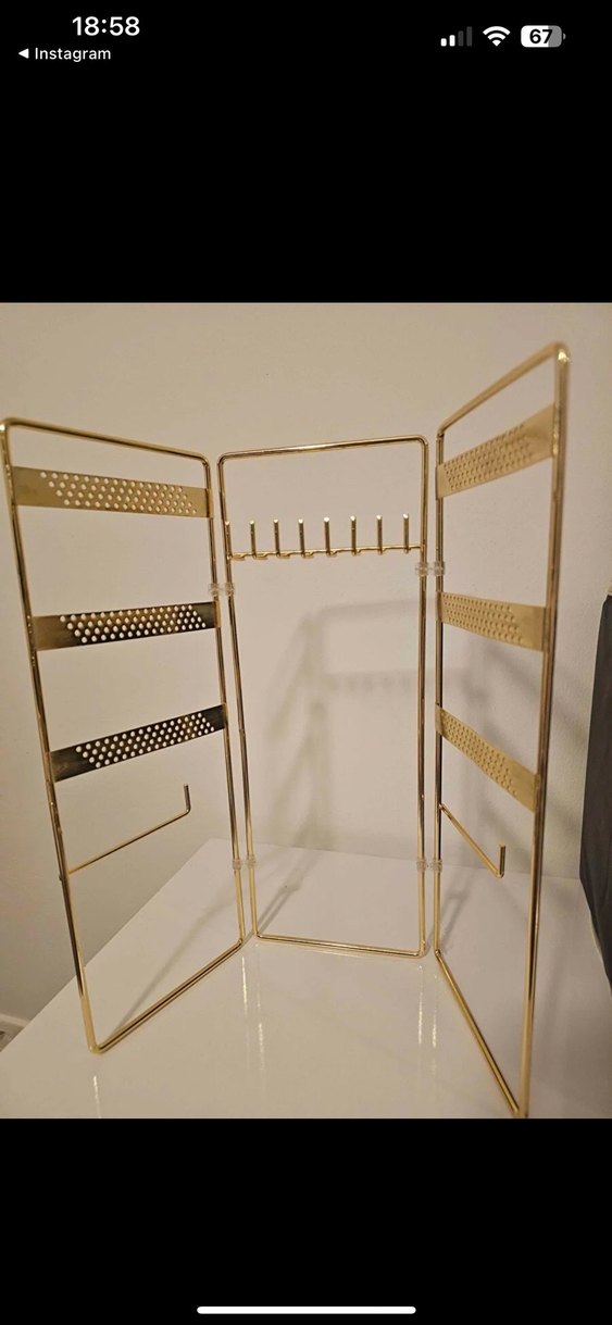 Altın Renkli Katlanabilir Takı Düzenleyici - Görsel 2