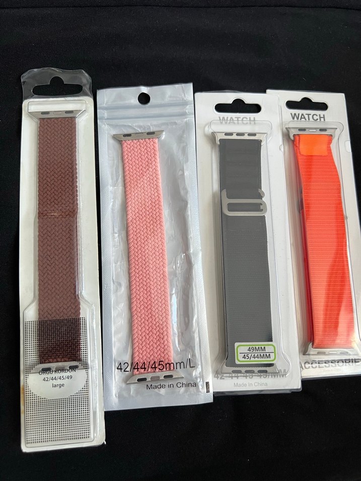 Çok Renkli Elastik Saat Kordonu 45/44mm - Görsel 4