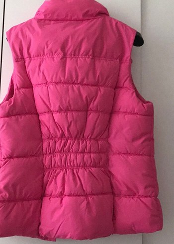 Gap Düğmeli Pembe Yumuşak Kumaşlı Kadın Yelek