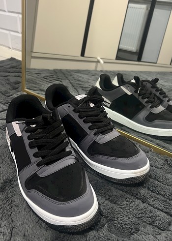Gri Bağcıklı erkek Spor Ayakkabı