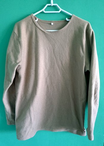 Haki Uzun Kollu Erkek Polar Sweatshirt