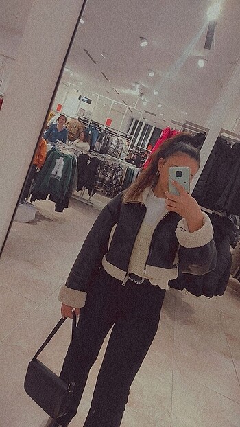 Pull and Bear Pull bear deri ceket mont