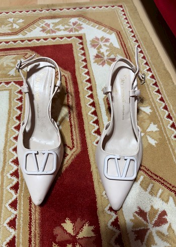inci Valentino V Detayli İnce Topuklu Slingback