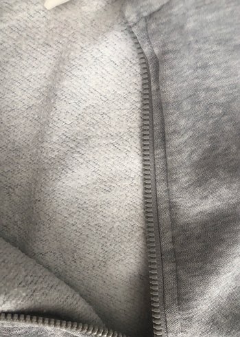 Erkek Çocuk Gri Kapüşonlu Fermuarlı Sweatshirt - Görsel 3