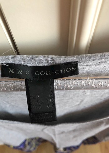 Gri Kısa Kollu Midi Elbise - Görsel 2