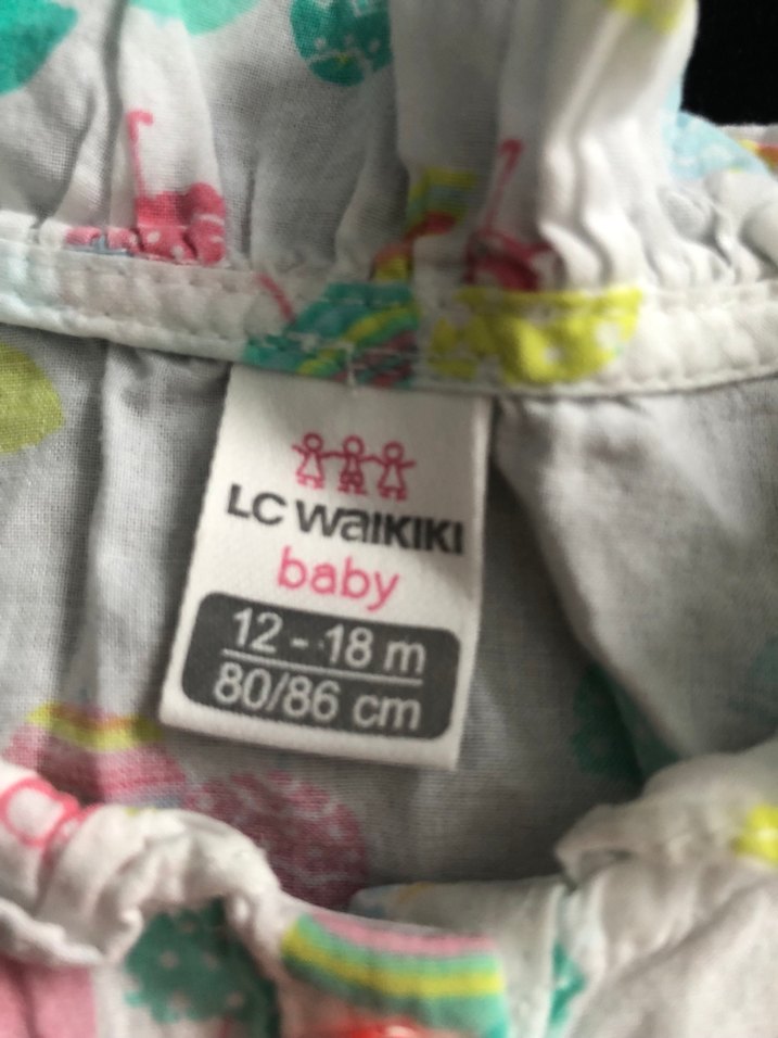 Kız Çocuk Renkli Bağlama Desenli Kısa Kollu Bluz - Görsel 2