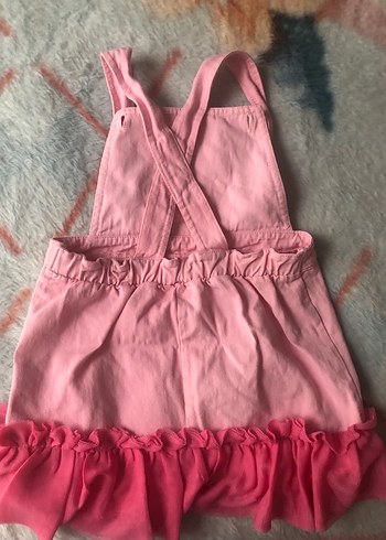 Pembe Bebek Kız Tulum Velcro Kapamalı - Görsel 2