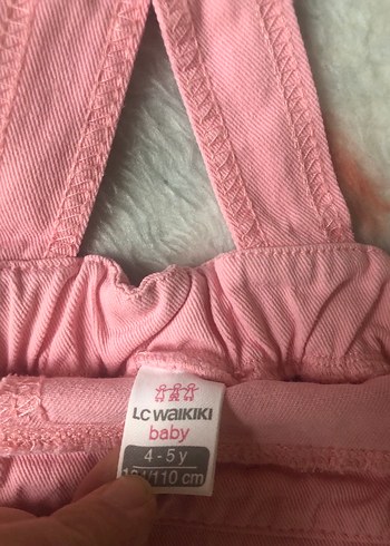 Pembe Bebek Kız Tulum Velcro Kapamalı - Görsel 3