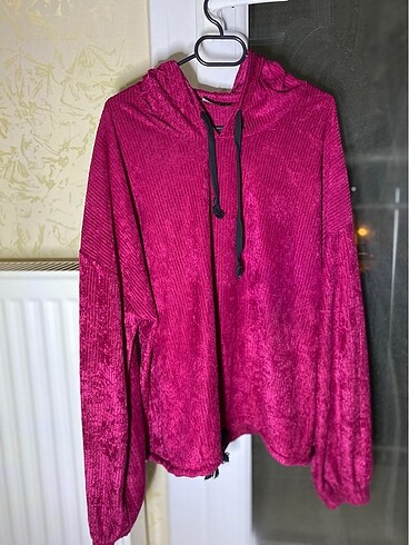 Fuşya sweatshirt