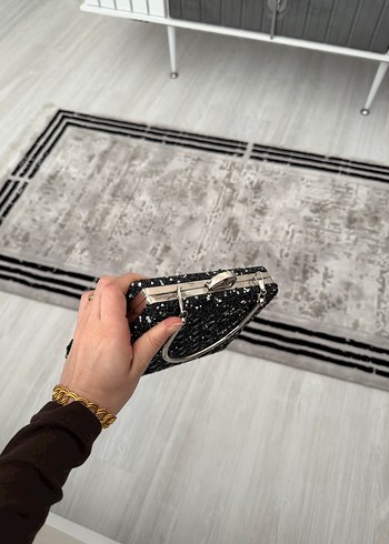 Siyah abiye çanta - Görsel 4