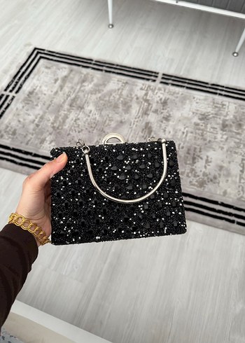 Siyah abiye çanta - Görsel 2