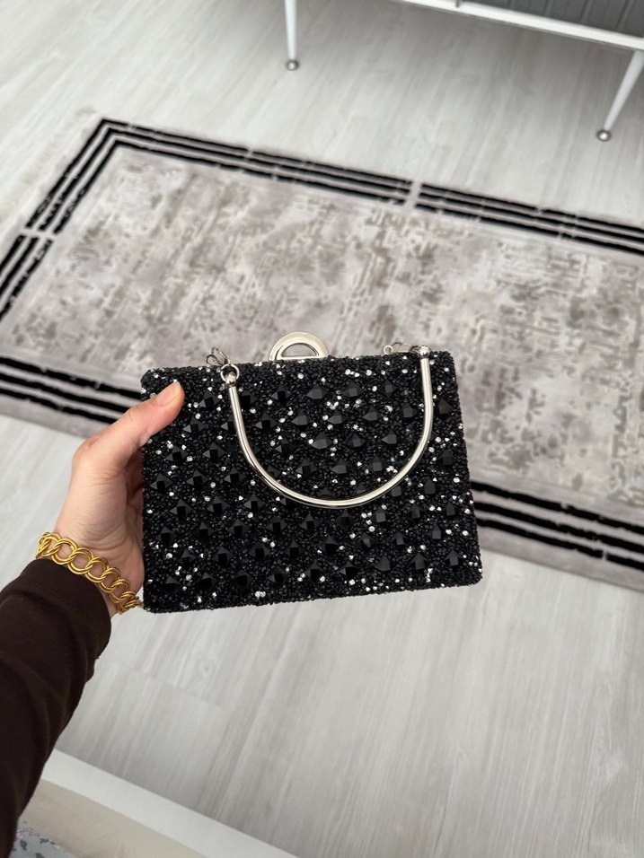 Siyah abiye çanta - Görsel 2