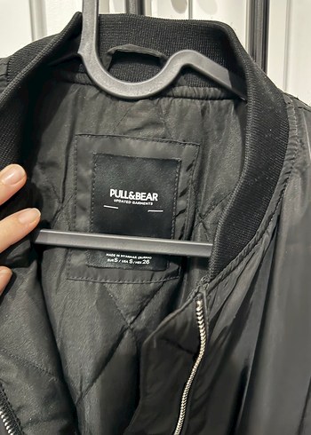 Pull & Bear Siyah Fermuarlı Kadın Ceket - Görsel 5