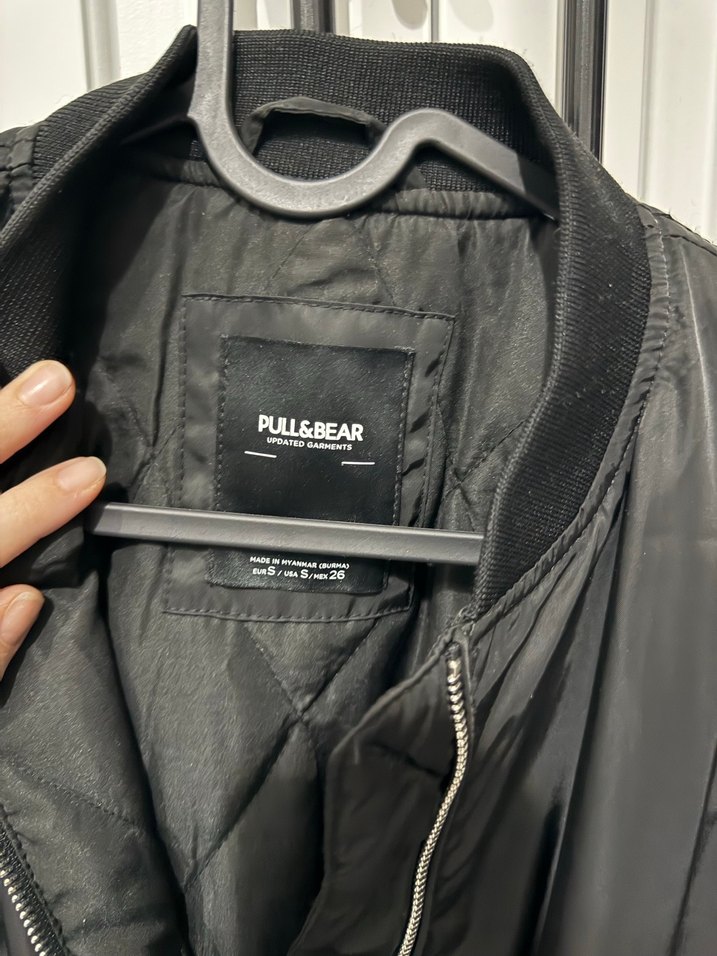 Pull & Bear Siyah Fermuarlı Kadın Ceket - Görsel 5