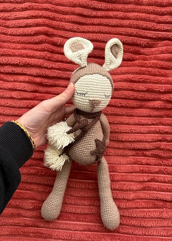 El Örgüsü Kahverengi Peluş Oyuncak - Görsel 3