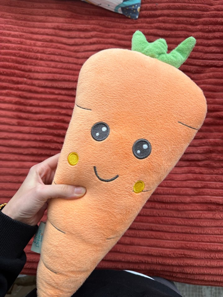 Renkli Havuç Figürlü Peluş Oyuncak - Görsel 3