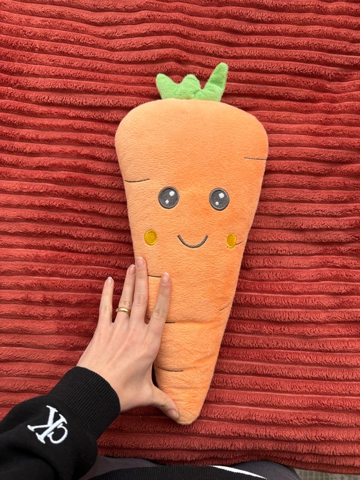 Renkli Havuç Figürlü Peluş Oyuncak - Görsel 2