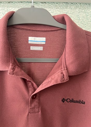 m Beden Bordo Columbia Polo Tişört Düğmeli