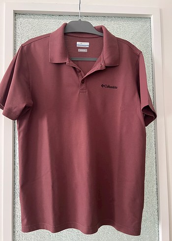 Bordo Columbia Polo Tişört Düğmeli