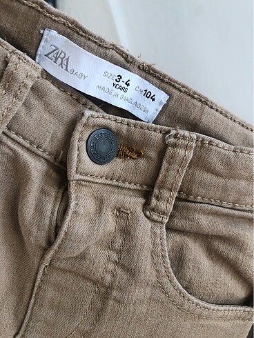 4 Yaş Beden Zara erkek çocuk pantolon
