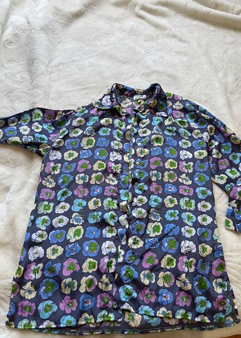 Vintage Love Çiçek Desenli Bohem Kadın Gömlek